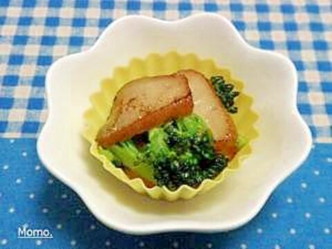 ブロッコリーとさつま揚げの塩炒め